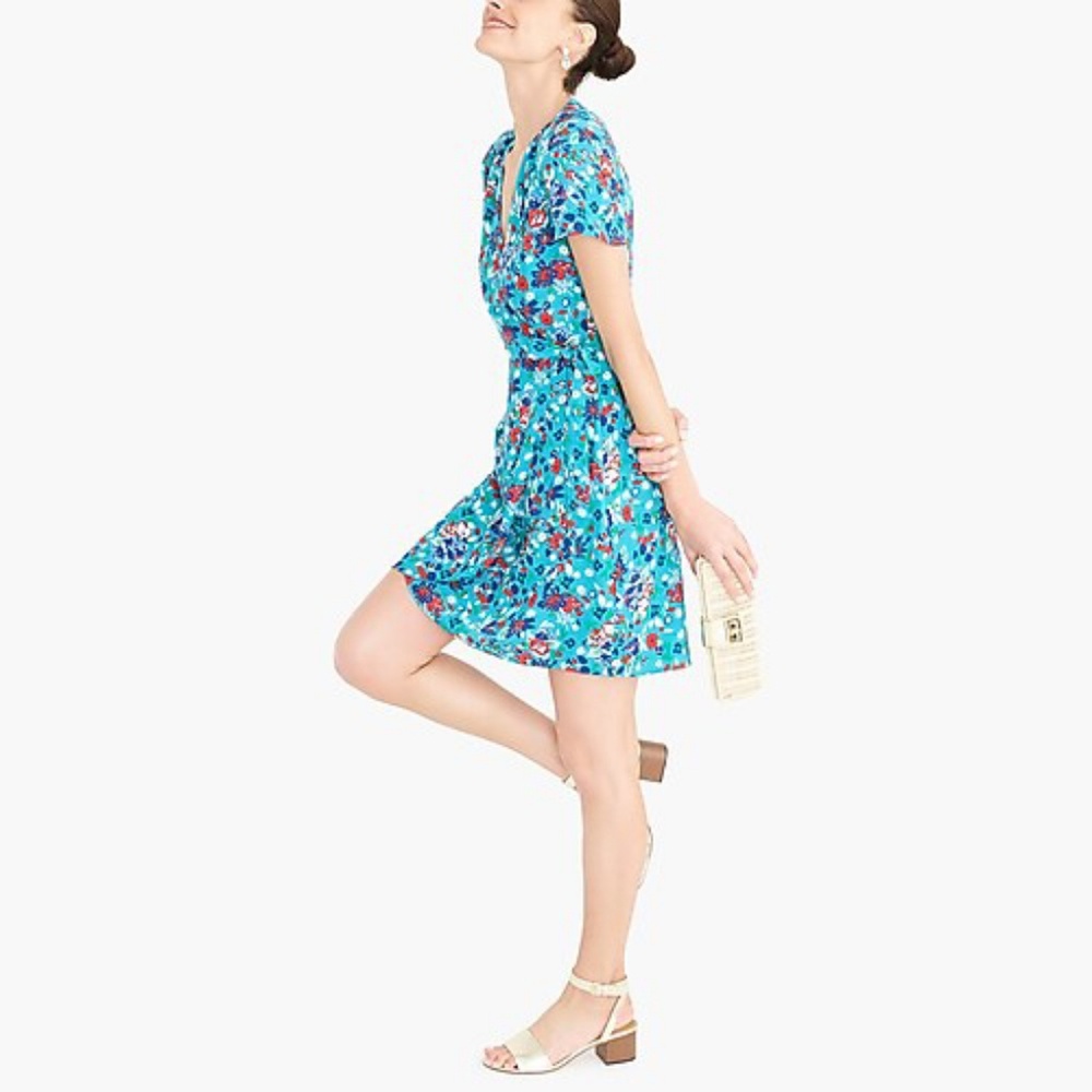 Printed wrap dress